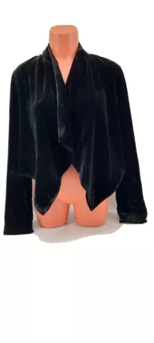 Gibson Latimer "A Night With Gatsby" Black Velour Jacket.  Size Small