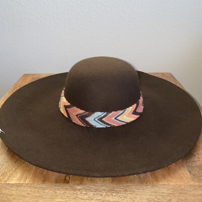 Missoni Wide Brim Hat Shop ​Striped-Band Straw Wide Brim Hat on Sale at  main image 2