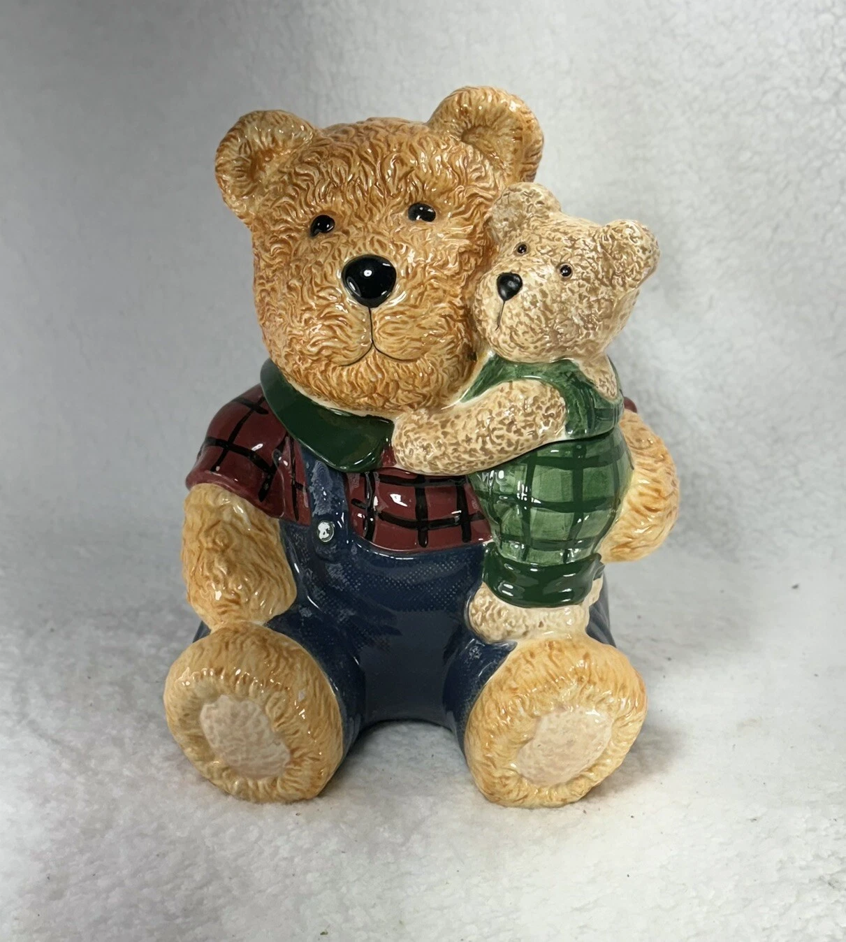 GKAO Vintage Papa and Baby Bear Cookie Jar