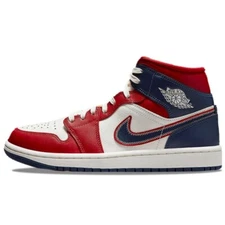 Jordan Air Jordan 1 Mid "USA 2.0" Mid-top retro basketball shoes DQ7648-600