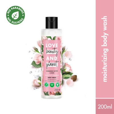 Love Beauty & Planet Murumuru Butter And Rose Body Wash (200ml) Free Shipping