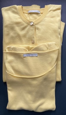 Roberto Collina Baumwolle Twin Set, Damen Größe 36 in pastelligem Gelb