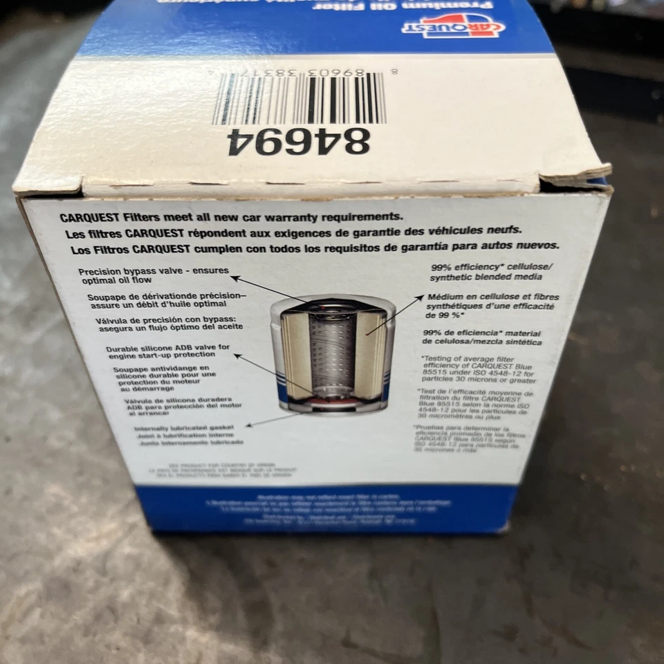 Filtro de aceite de motor Porsche/BMW M CARQUEST 84694 Foto 3 de 4