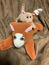 Tonka Pound Pur-r-ries 1985 Brown  White Stuffed Calico Cat Big Small Lot