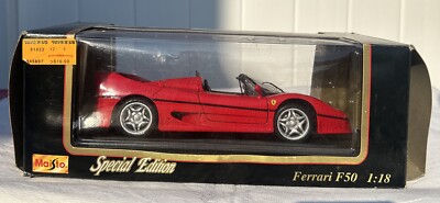 MAISTO SPECIAL EDITION 1:18 SCALE 1995 FERRARI F50 RED - NIB