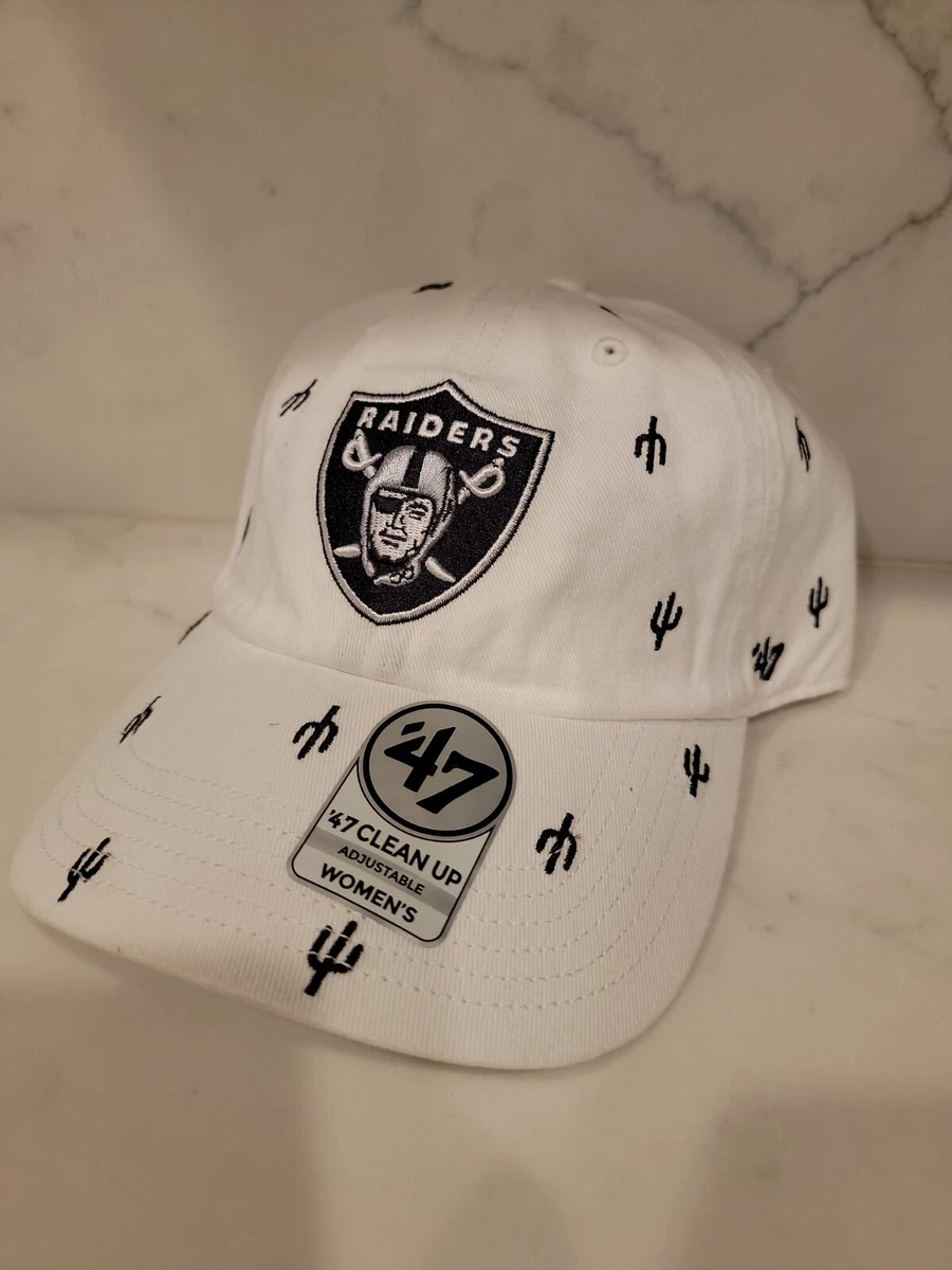 NEW '47 Las Vegas Raiders Hat Womens One Size Strap Baseball Cap NFL Cactus