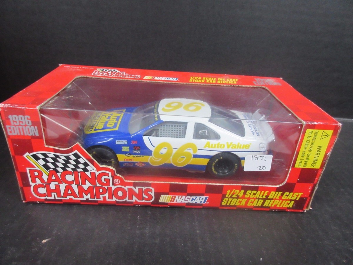 1996 Racing Champions Auto Value Parts Stores #96 1:24th race car