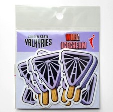 Golden State Valkryies WNBA Cute ice cream Logo Stickers pack of 10 !! gifts