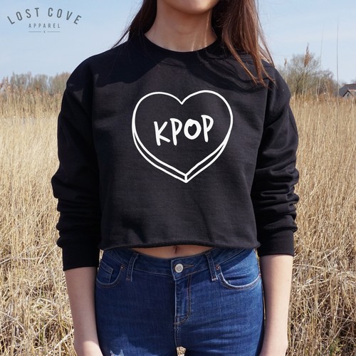 KPOP Crop Sweater Jumper Top Cropped K 
