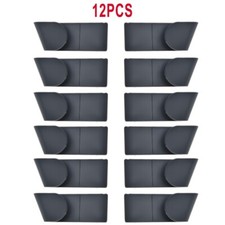 Soporte de almacenamiento con tapa de sartén montado en la pared para utensilios de cocina para el hogar organización 12 piezas