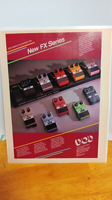 DOD GUITAR EFFECTS PEDALS  1982 GUITAR AD PRINT AD 11 X 8.5