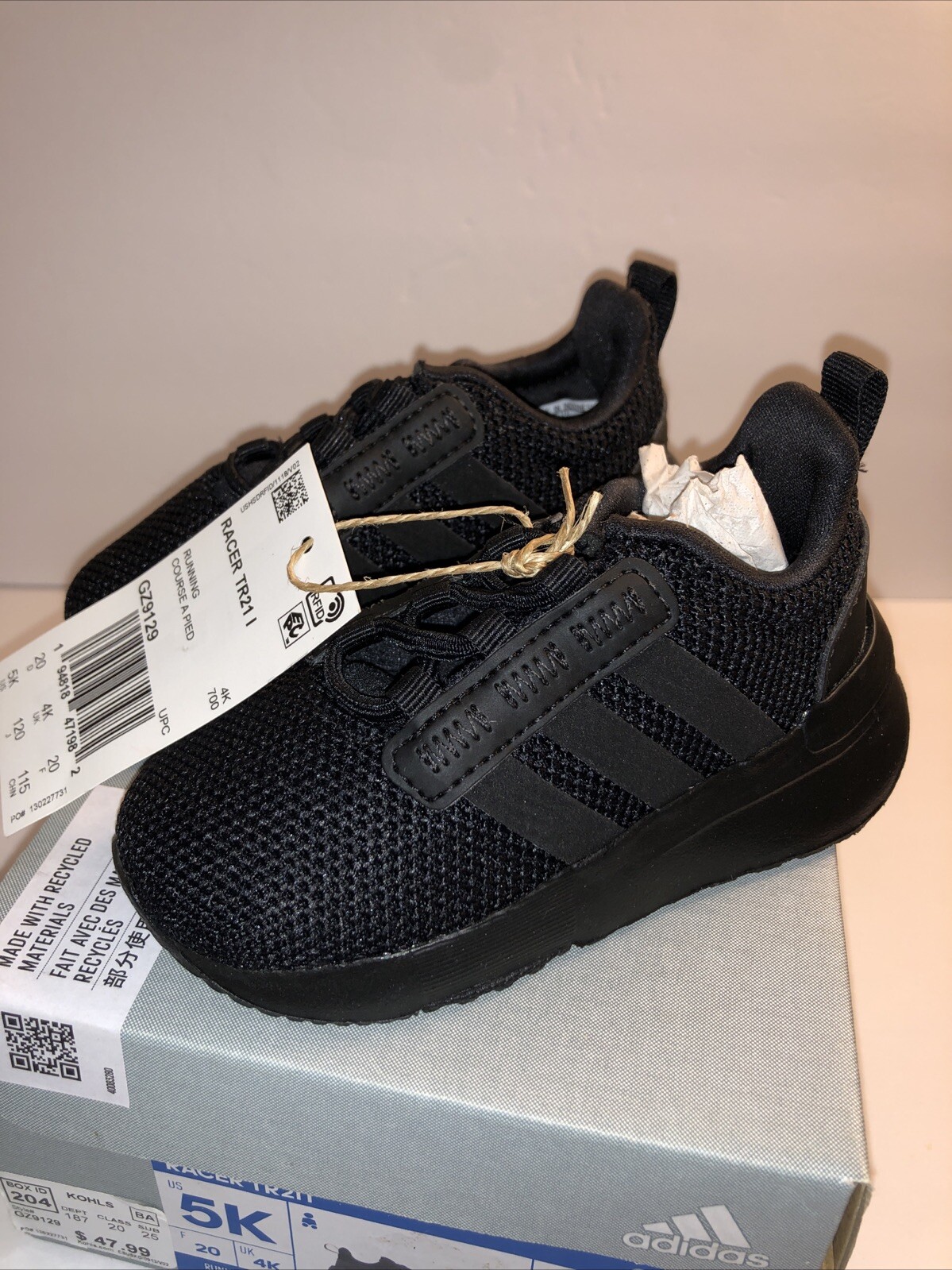 Children Unisex Shoes adidas Kids Racer TR21 (Infant/Toddler) Size 5K New In Box
