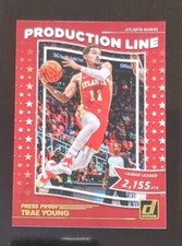 🏀2022-23 Trae Young Panini Donruss Production Line Insert 3 Press Proof Gold