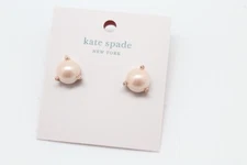 Kate Spade New York Rise and Shine Pearl Studs (Rose Gold/Blush)