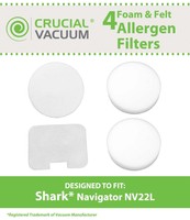Shark Nv22l Foam And Felt Replacement Vacuum Filter Kit 4-pack Designed To Fit S on sale Shark Nv22l Foam And Felt Replacement Vacuum Filter Kit 4-pack Designed To Fit S on sale