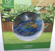 HD Designs Outdoors Swirl Gazing Globe 10"