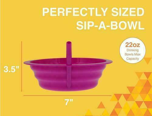 Pink Cereal Sip-a-Bowl 22 oz. - BPA-Free Plastic - Dishwasher Safe - Picture 3 of 4