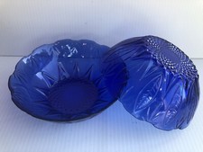 Avon Royal Sapphire Cobalt Blue Glass Bowl