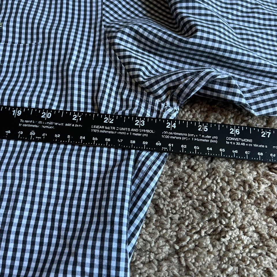 Camisa de vestir Herbalife con botones ~ Para hombre talla XL cuadros guinga a cuadros Foto 4 de 4