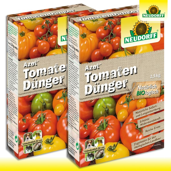 Neudorff Azet 2X 2,5Kg TomatendüNger Biologisch FrüChte Wachstum Geschmack Topf-image
