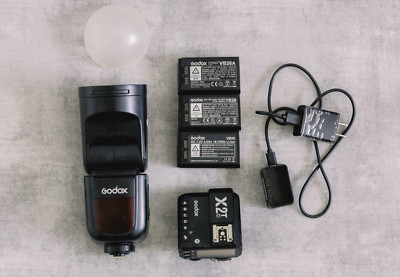 Godox V1 Flash for Canon E-TTL / E-TTL II - Black, US Godox X2T-C 2.4G Wireless 