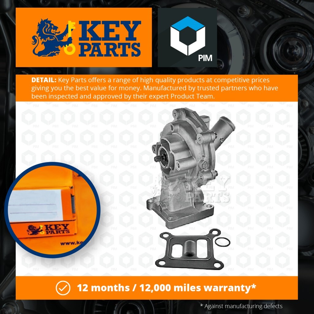 Water Pump fits FORD MONDEO Mk3 TDCi 2.2D 04 to 07 Coolant KeyParts 1116996 New