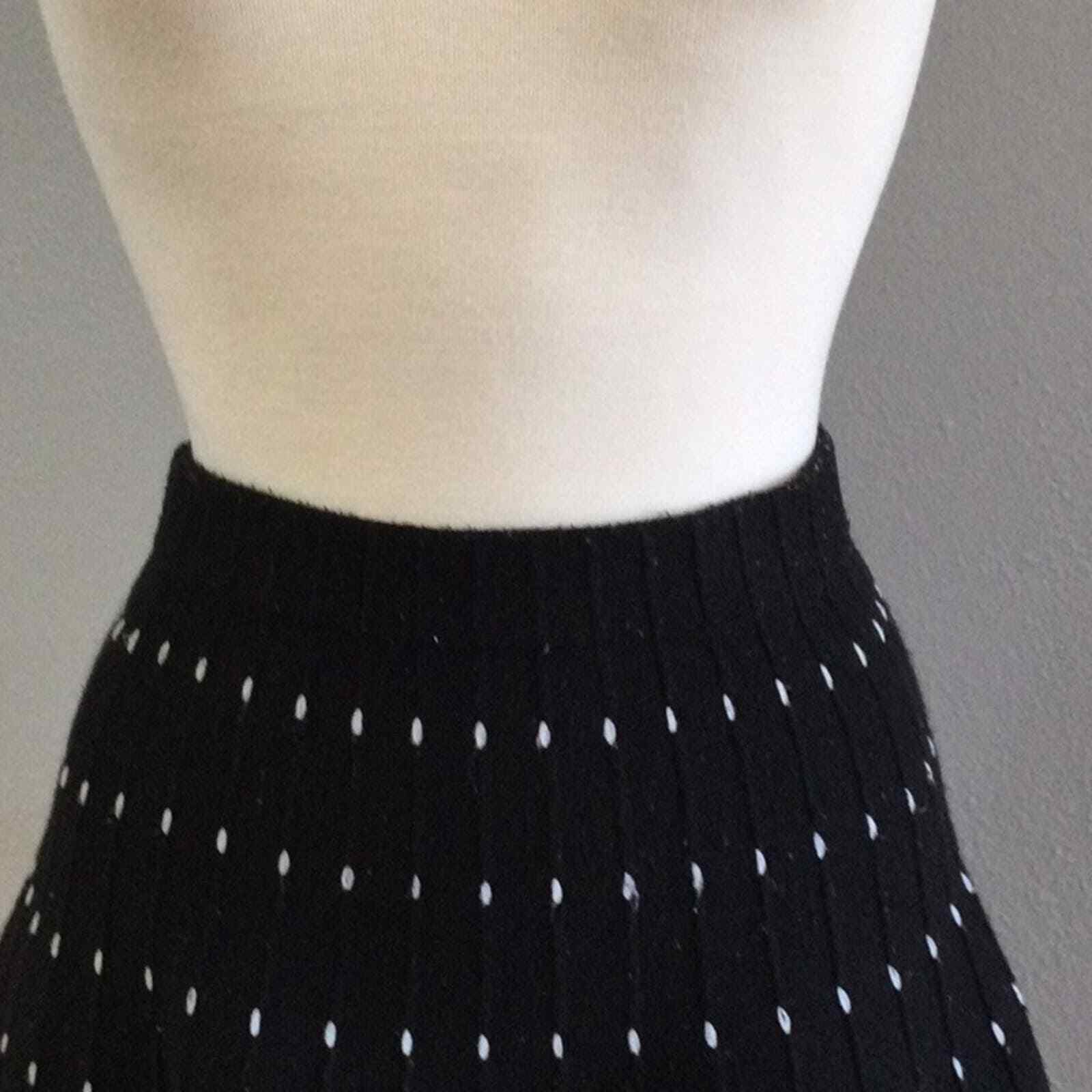 Zara Basic Collection Black/White A-line Skirt Sm… - image 2