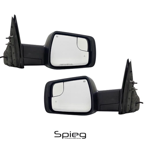 PAIR SIDE MIRROR for 2019-2025 RAM 1500 w/ BSM Power Heated Signal Puddle Light