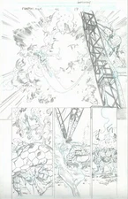 ORIGINAL ART TO FANTASTIC FOUR ISSUE 55 PAGE 17 BY STUART IMMONEN