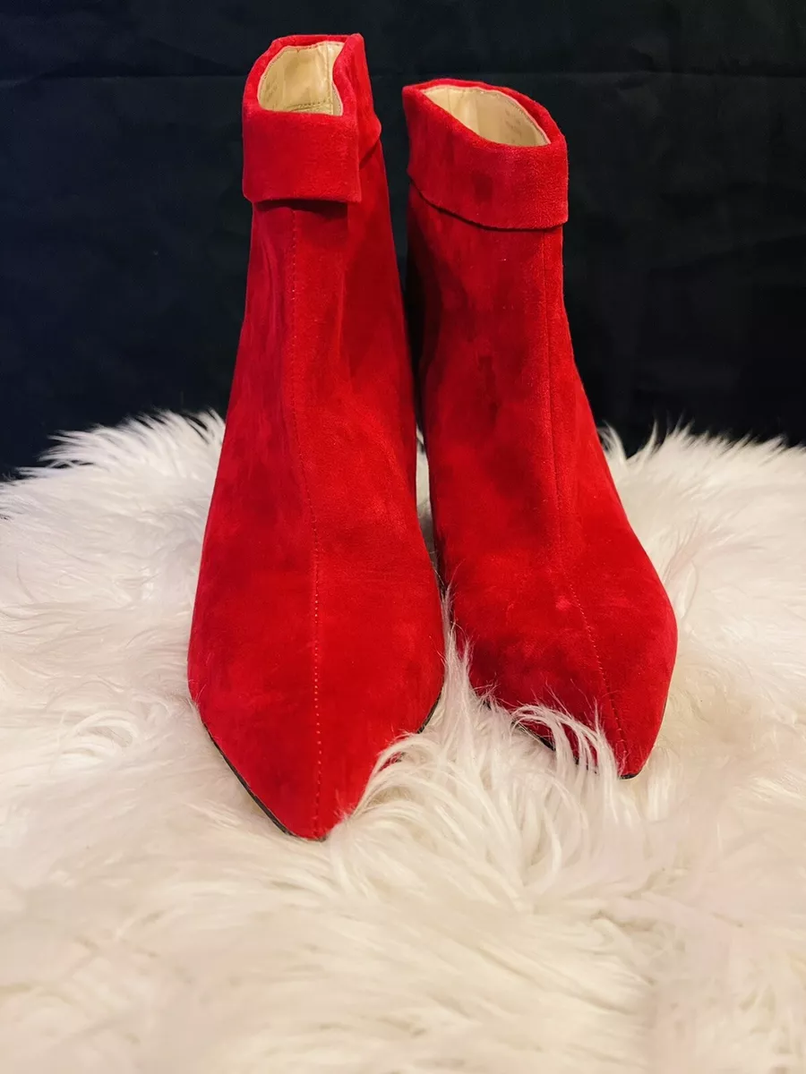 Aldo red booties cheap