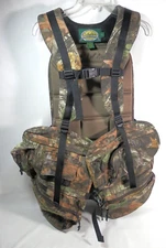 Cabela's Men's Large Seclusion 3D Camouflage Leaves Hunting Vest No Seat Cushion