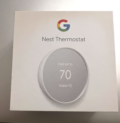 Google Nest Smart Thermostat, Snow - GA01334-US