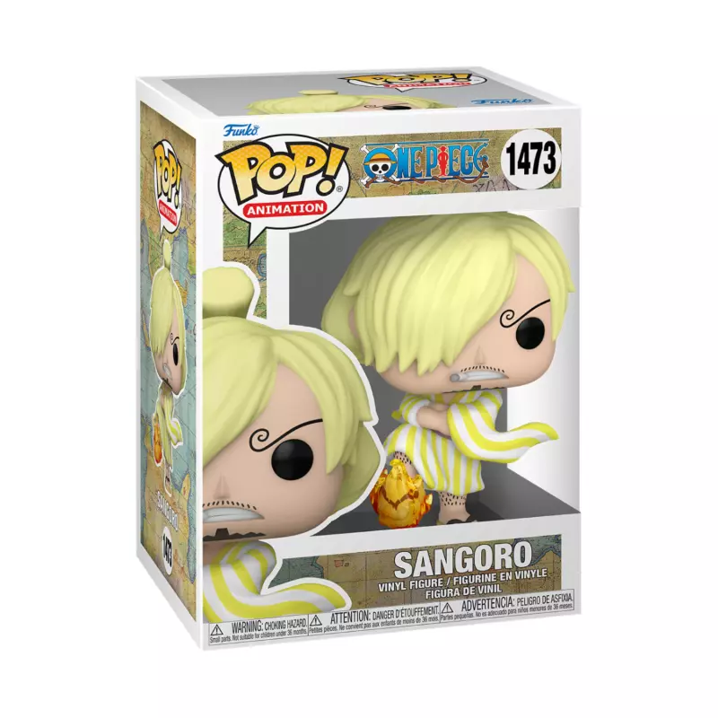 ONE PIECE LUFFY SANJI WANOKUNI Figure No. 1473 FUNKO POP DISPOSO