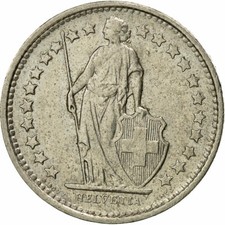 [#425405] Moneta, Svizzera, 1/2 Franc, 1975, Bern, BB, Rame-nichel, KM:23a.1