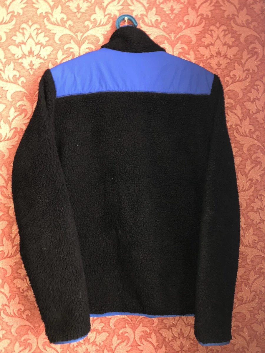 Penfield Carson Mens Fleece Jacket PFW211754216 Black Blue Size M