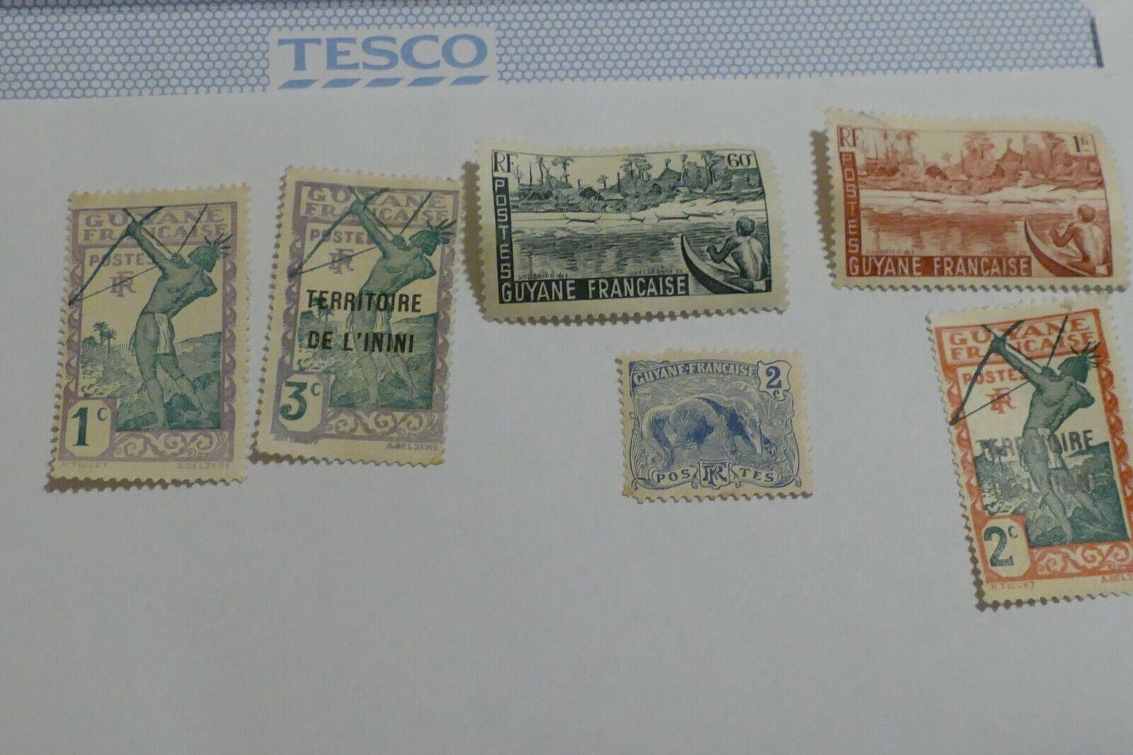 2021人気新作 6 French Guyana used postage collectors - stamps 海外限定 posta philately