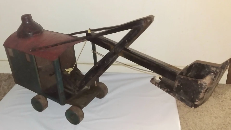 *RARE* 1920s Buddy L Steam Shovel by Moline Pressed Steel Co. Original Toy - Image 4 of 4