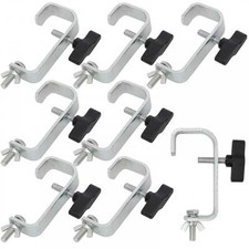 8 x 50mm Steel Truss Heavy Duty 20kg G Clamp Hook Bracket for Lighting Gantry
