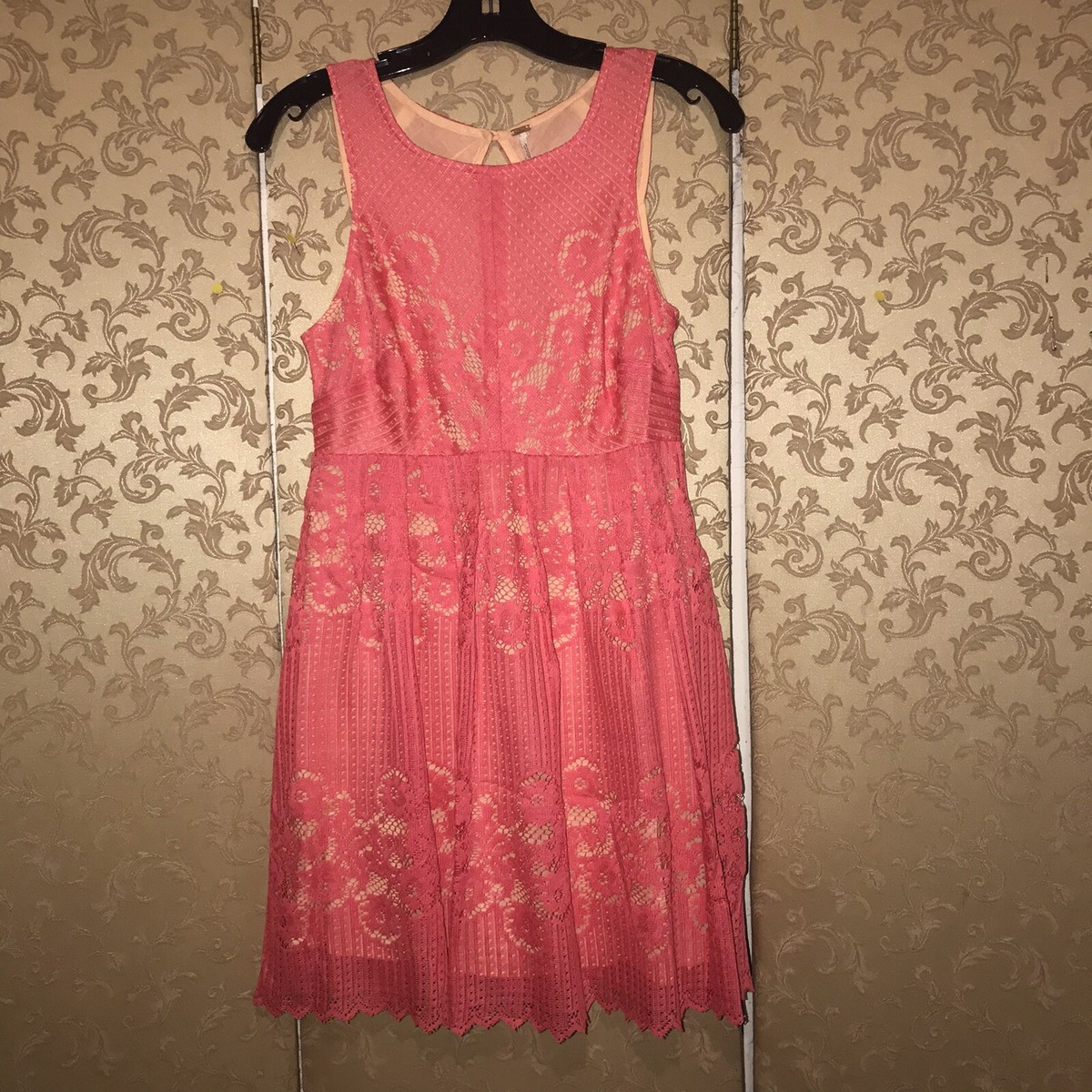 cream lace midi dress with sleeves Cream Lace Long Sleeve Bell Cuff Maxi Dress, Medium 10 main image 1