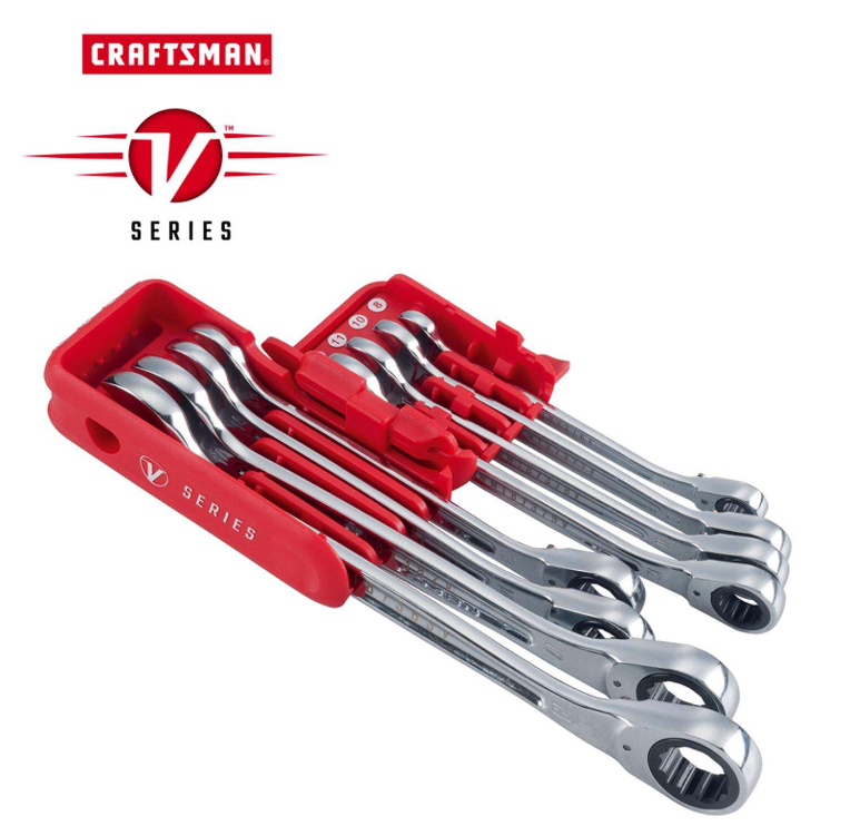 SALE! CRAFTSMAN VSERIES Combination Ratchet Wrench Set, MM, 8 Pcs (CMMT87375V) eBay