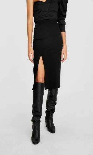 Faldas de mujer negro Stradivarius