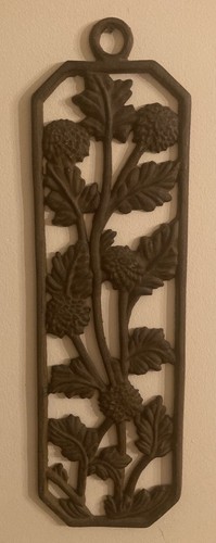 Metal Wall Art - Leaf And Flower Motif