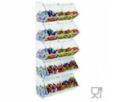 E-504 PCR-E Porta caramelle in plexiglass trasparente CON sportello e Ripiano O