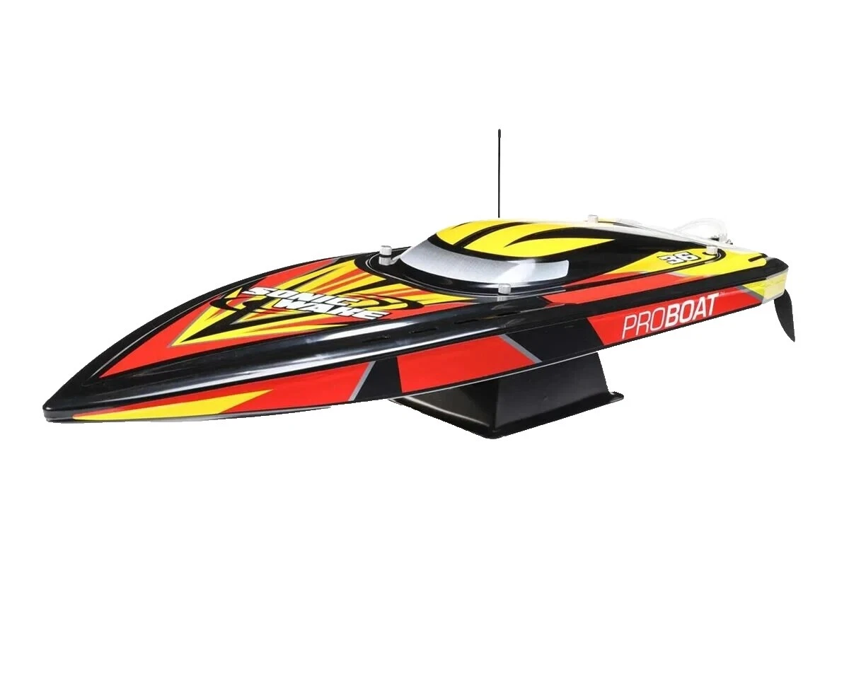 Negro Sin escobillas Hobby RC Carreras de botes y embarcaciones velocidades/barcos