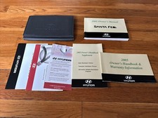 2005 Hyundai Santa Fe Owners Manual With Case Oem Free Shipping