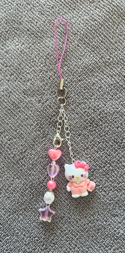 Cell Phone Charm Strap Hello Kitty For Mobile Device Phone, Bag, Purse NEW - 第 2/2 張圖片