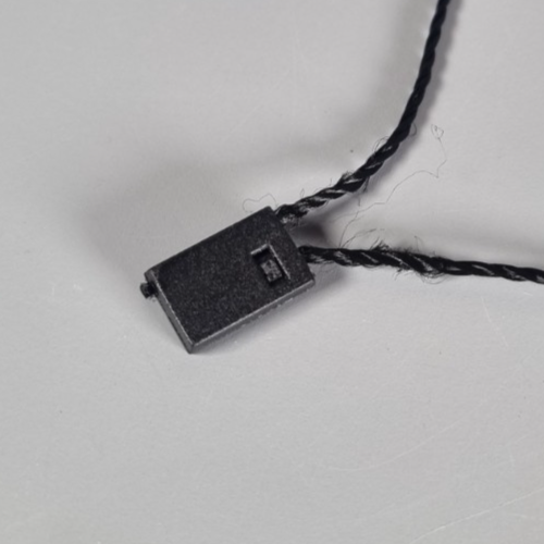Black Hang Tag String Snap Lock for Clothing Label Retail Price Tags 50 / 100 - Picture 18 of 20