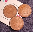 1907 Indian Head Cent Uncirculated  3 coin Lot  Unc — photo 2