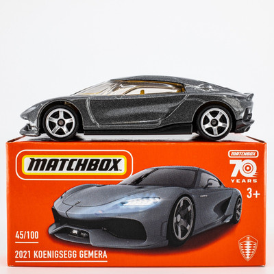2023 Matchbox Power Grabs #45 2021 Koenigsegg Gemera ASH (GUNMETAL GREY) | FSB