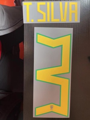 Thiago Silva 2022 Brazil Player Size Nameset Name Number ID Print